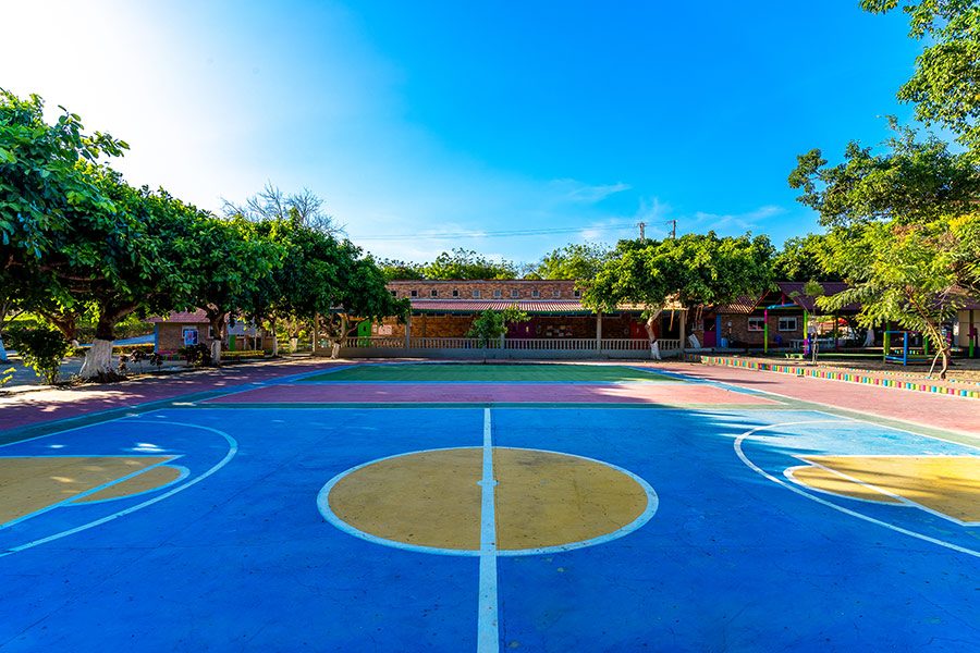 Preschool sports court